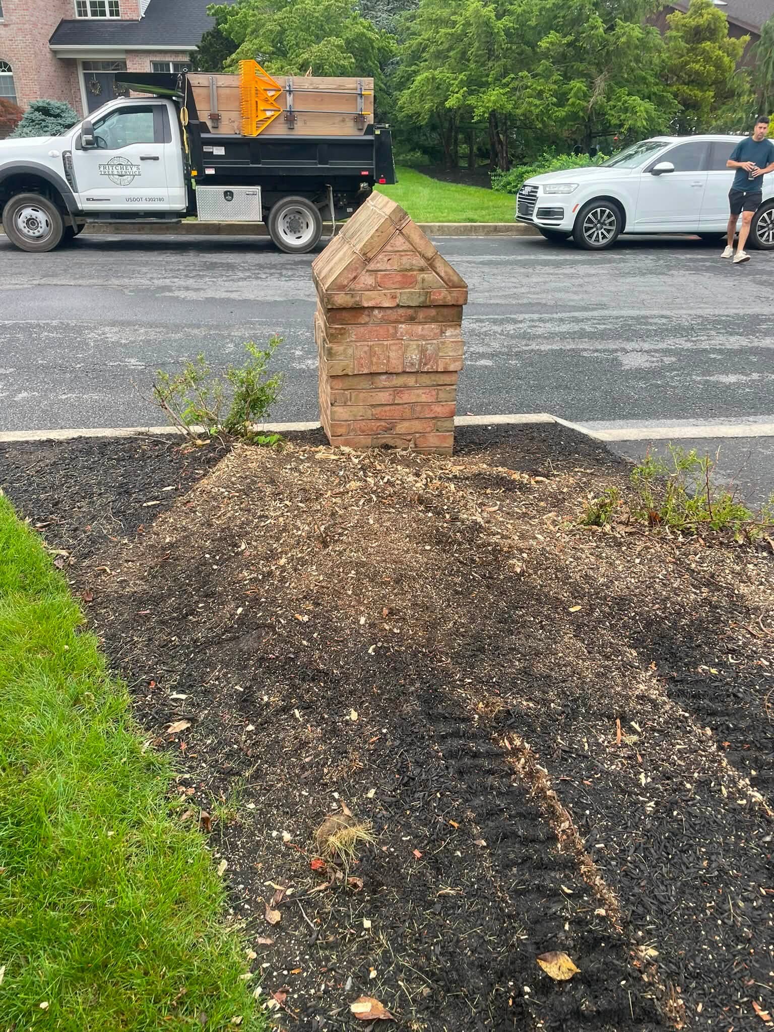 A finished planting bed